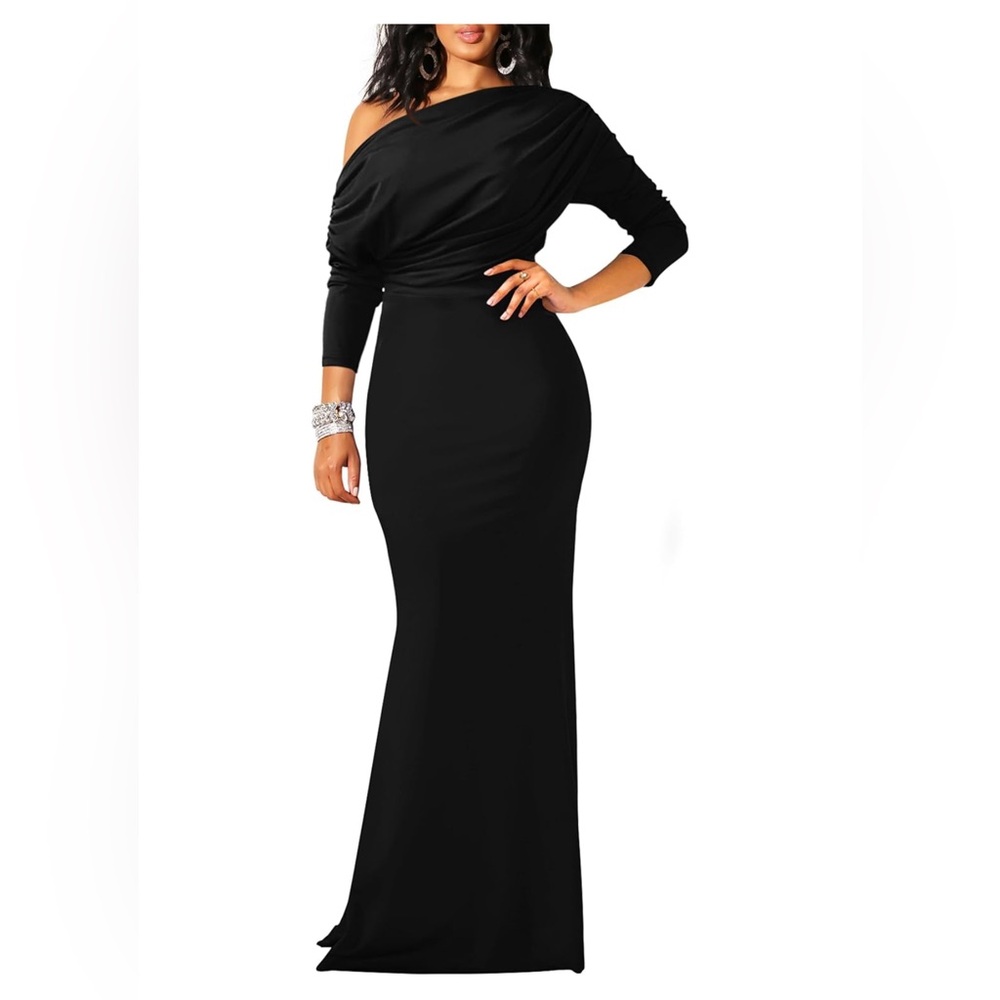 Brand New w/Tags Amazon- YMDUCH Women's Sexy Elegant Long Sleeve Dress Size M